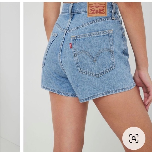 Levi's Premium High Loose Denim Shorts sz 31 Relaxed Fit Americana Summer Beach - Picture 5 of 16